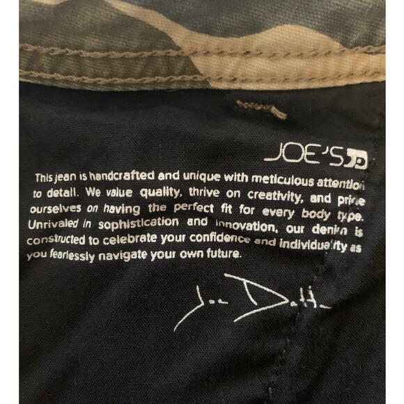 Joe's Women's Green Joggers Camo High Waist Ankle Zippers Pants Size 32 - Picture 6 of 8